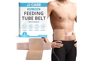 JJ Care Feeding Tube Belt (Small), Breathable PEG Tube Belt, Nylon Fabric Gtube Belt Compatible with PEG Tubes and Gastrostomy Tubes, Adjustable and Washable G Tube Holder