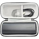 Sanpyl Speaker EVA Hard Case, Portable Travel Protective Carrying Storage Bag, with Handle and Inner Mesh Pocket, for Smart Bluetooth Speaker