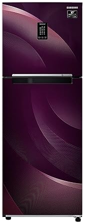 Samsung 314 L 2 Star Inverter Frost-Free Double Door Refrigerator (RT34T46324R/HL, Rythmic Twirl Red, Convertible)