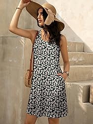 LUXVEER Womens Summer Dresses 2025 Floral Printed