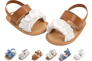 SLIVERY COLOR Baby Girls Sandals Summer Shoes Outdoor First Walker Toddler Girls Shoes For Summer