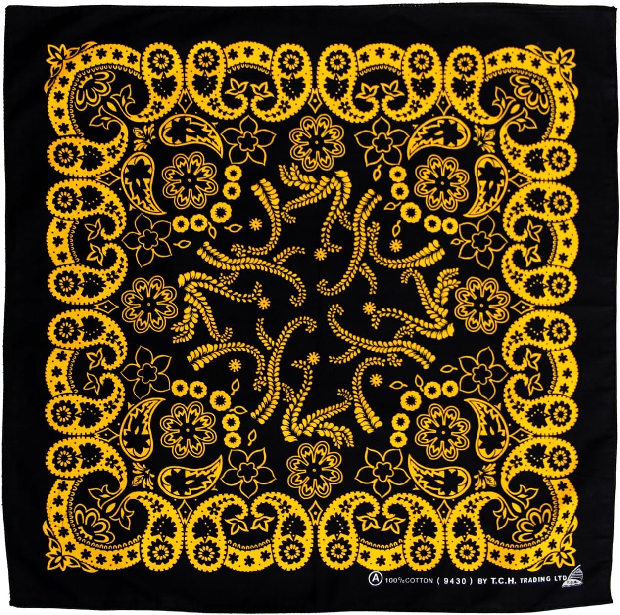 Black Yellow Bandana Ideal for Bikers and Sportsmen: Amazon.co.uk