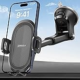APPS2Car Suction Cup Phone Mount, Universal Phone Holders for Your Car Windshield/Dashboard/Window, Cell Phone Holder Car wit