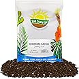 Christmas Cactus Potting Soil Mix (4 Quarts), Custom Blend for Xmas, Easter, and Thanksgiving Cactus Tropical Indoor Houseplants