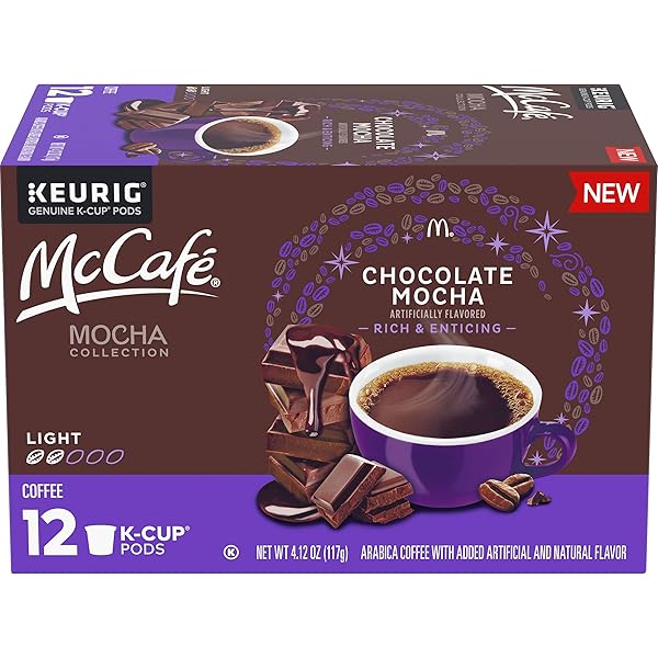MCCAFE MOCHA COFFEE PODS, CHOCOLATE, 4.12 OZ BOX
