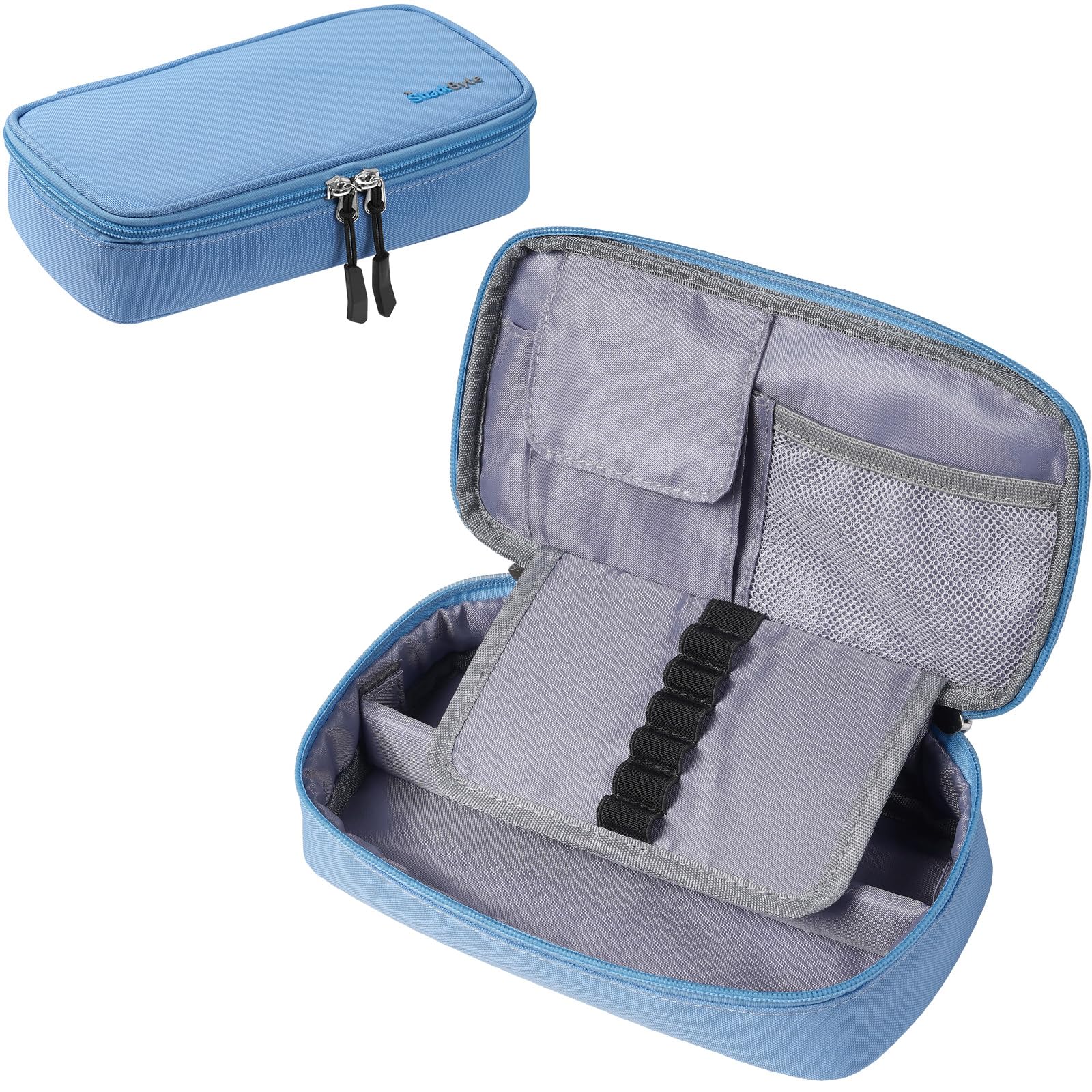 SharkByte Big Pencil Case for Students Girls Boys, Large Capacity Pencil Cases Bag, Recycled Fabric Pen Pouch Holder Stationery Organizer School College Office Organizer for Teens Girls Adults — image 1