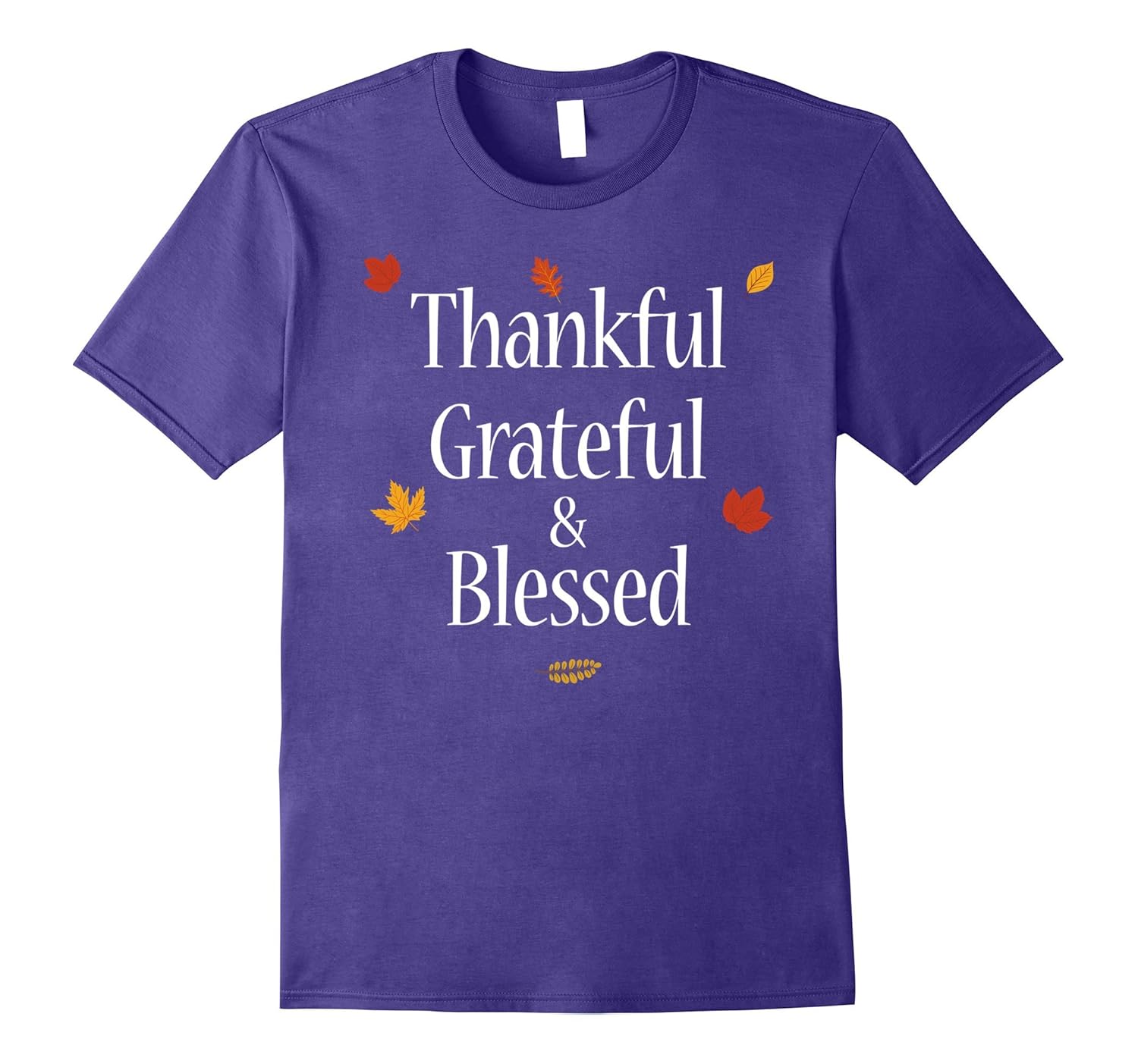 Thankful Grateful and Blessed T-shirt Thanksgiving Shirt-ANZ