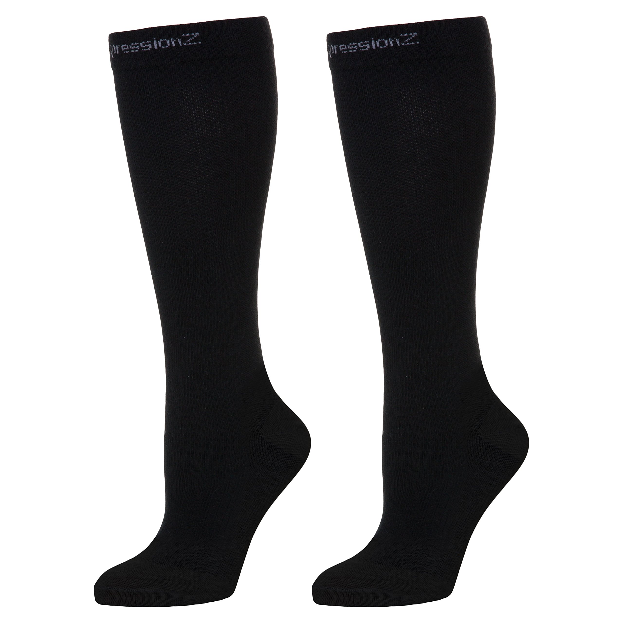 Truform 8845, Compression Stockings, Below Knee, Closed Toe
