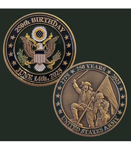 Amazon.com: United States Army 250th Anniversary Challenge Coin