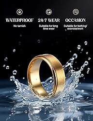 Jstyle Stainless Steel Wedding Rings for Men Women