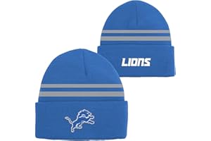 OUTERSTUFF NFL Kids Youth 8-20 Official Cold Weather Striped Cuffed Knit Beanie Hat