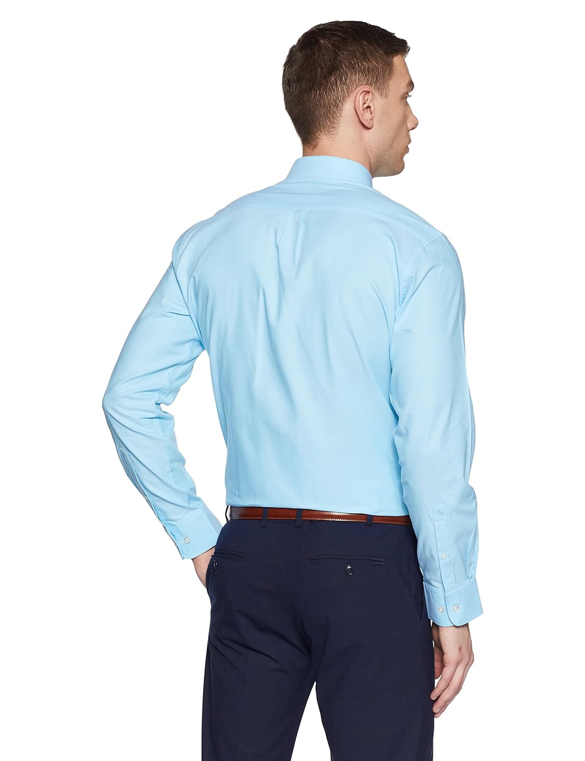 arrow men's plain regular fit cotton formal shirt