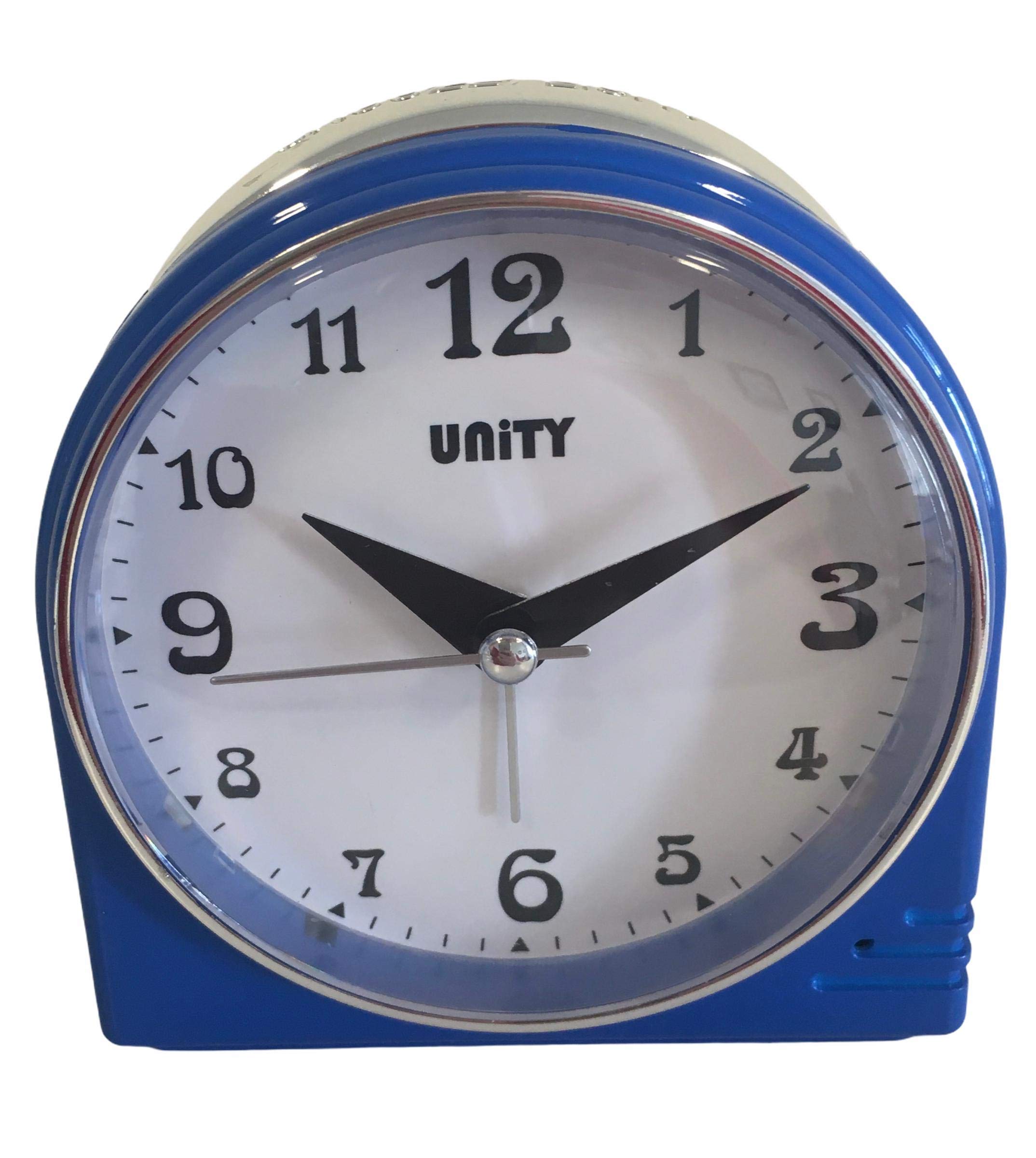 Unity Beep Alarm Clock-49025, Blue, 8.5 x 9 x 3.5 cm