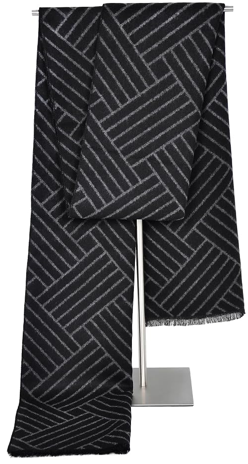 Fiocoey Winter Men Scarf Cashmere Scarf Thick Warm Wool Soft Men's Scarves For Winter Autumn