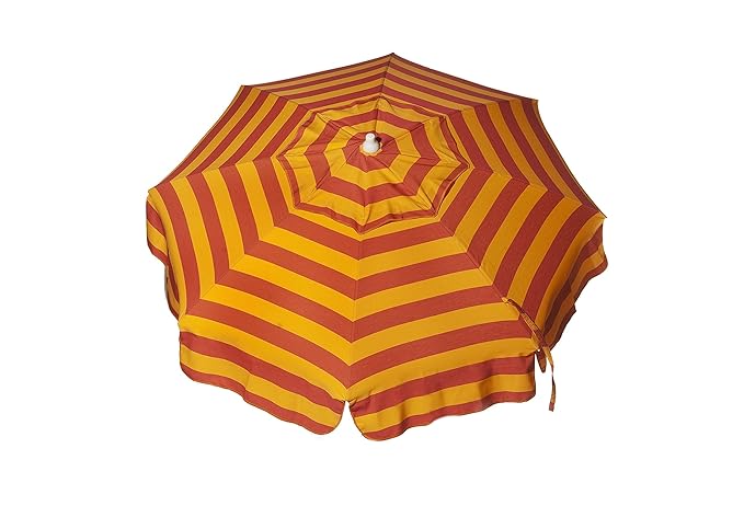 Patio Pole Heininger Italian 6 Ft Umbrella Acrylic Stripes Black And White