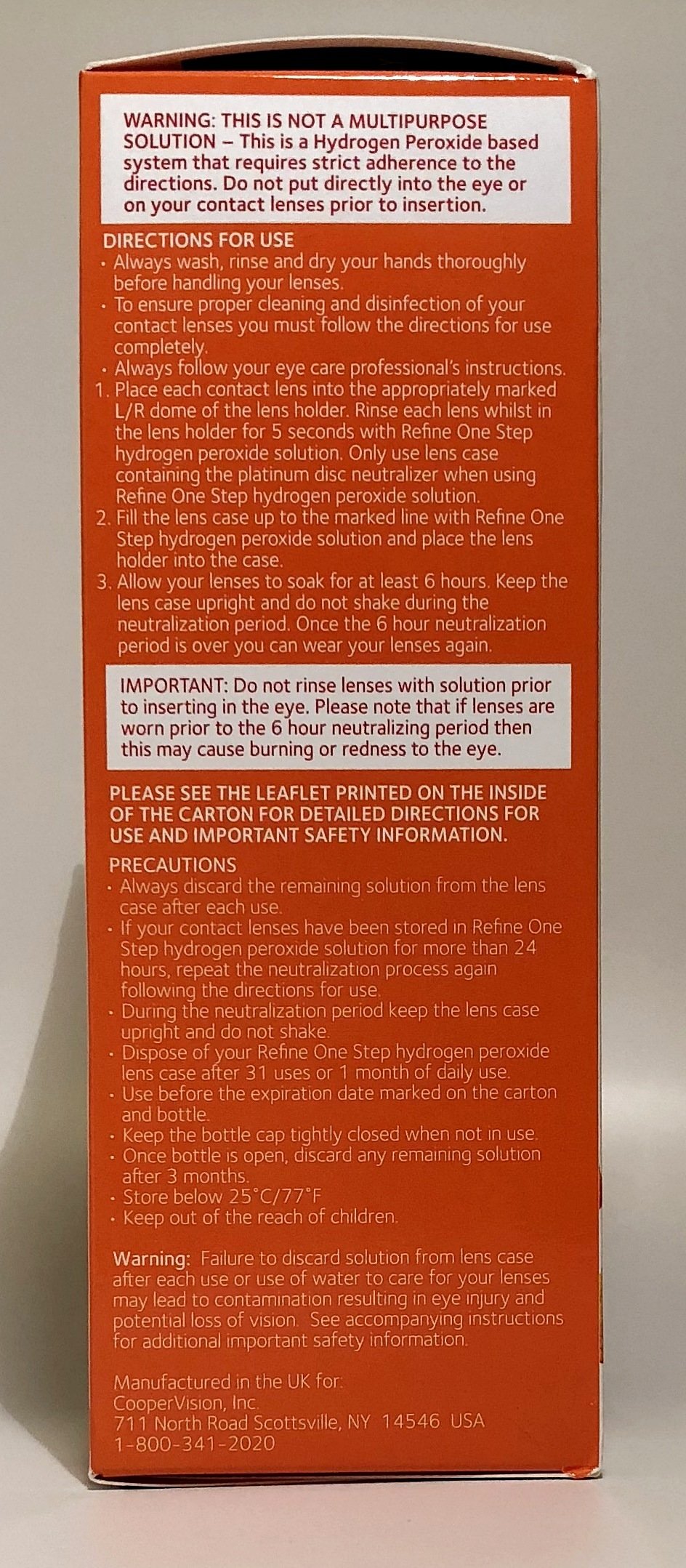 Refine One Step Hydrogen Peroxide Solution (12 Fl. Oz) Toya Beauty