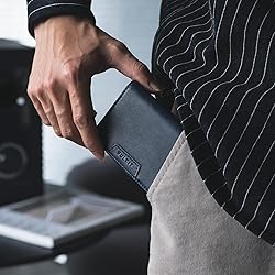 VULKIT Card Holder With Money Band, Minimalist