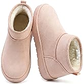 shoeslocker Girls Warm Lightweight Winter Boot Thick Sole Ankle Boots for Little & Big Girl