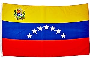 FLAGSIMP G Ganen Quality Standard Flags Venezuela 7 Stars Polyester Flag, 3 by 5'