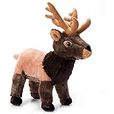 The Petting Zoo Elk Stuffed Animal Plushie, Gifts for Kids, Wild Onez Wildlife Animals, Elk Plush Toy 12 Inches
