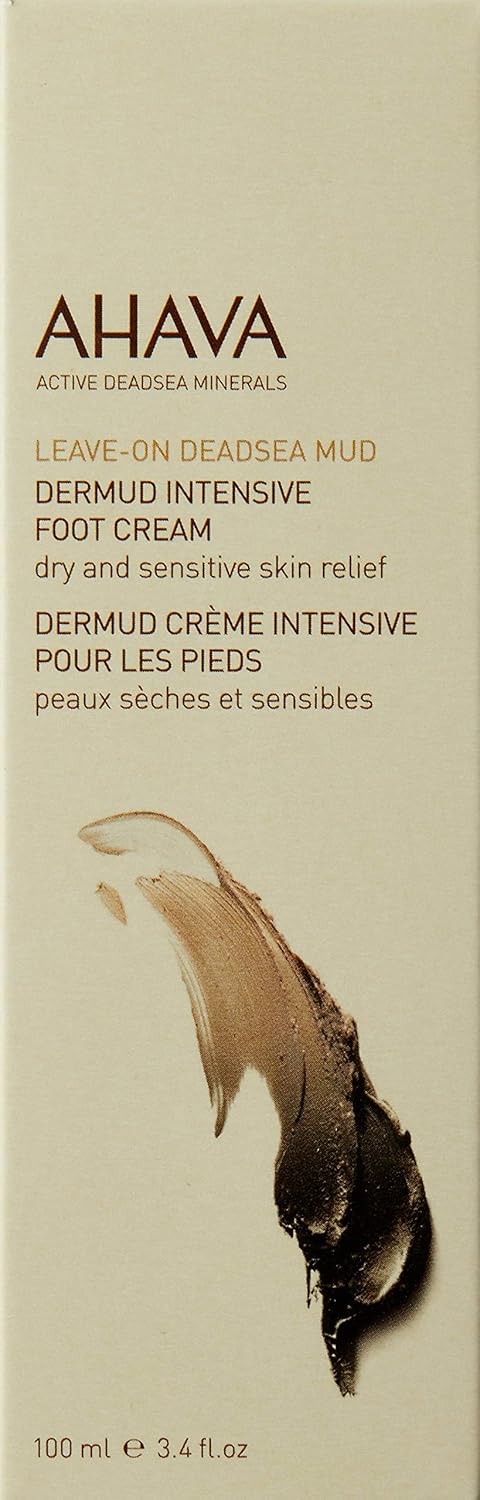 AHAVA Dermud Intensive Foot Cream, 3.4 Fl Oz: Premium Beauty