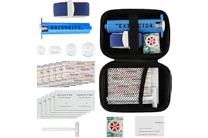 DLY Snake Bite Kit, Bee Sting Kit, Emergency First Aid Supplies, Venom Extractor Suction Pump, Bite and Sting First Aid for Hiking, Backpacking and Camping