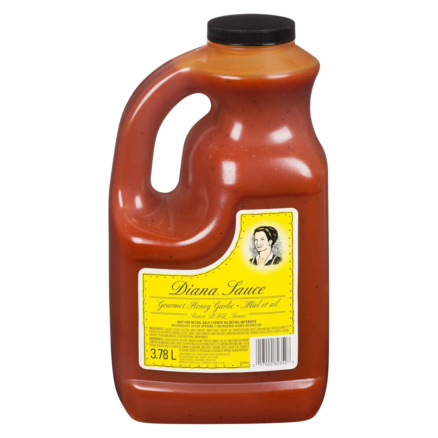 Diana Honey and Garlic BBQ Sauce 3.78 L {Imported from Canada}