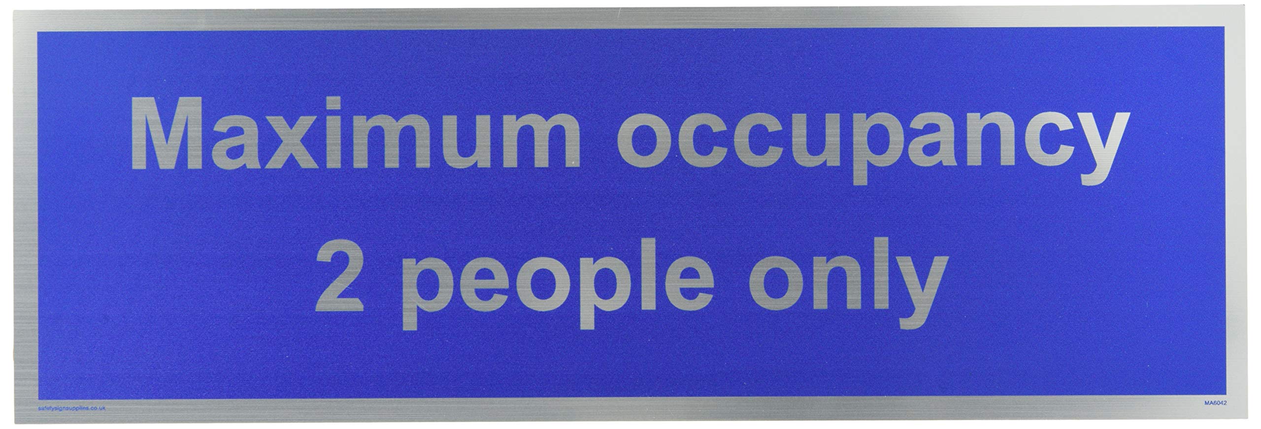 Maximum occupancy 2 people only