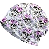 Turquoise Butterfly Women's Slouchy Beanie Hat Cute Turban Hats Cancer Headwear Caps Baggy Skull Sleep Scarf