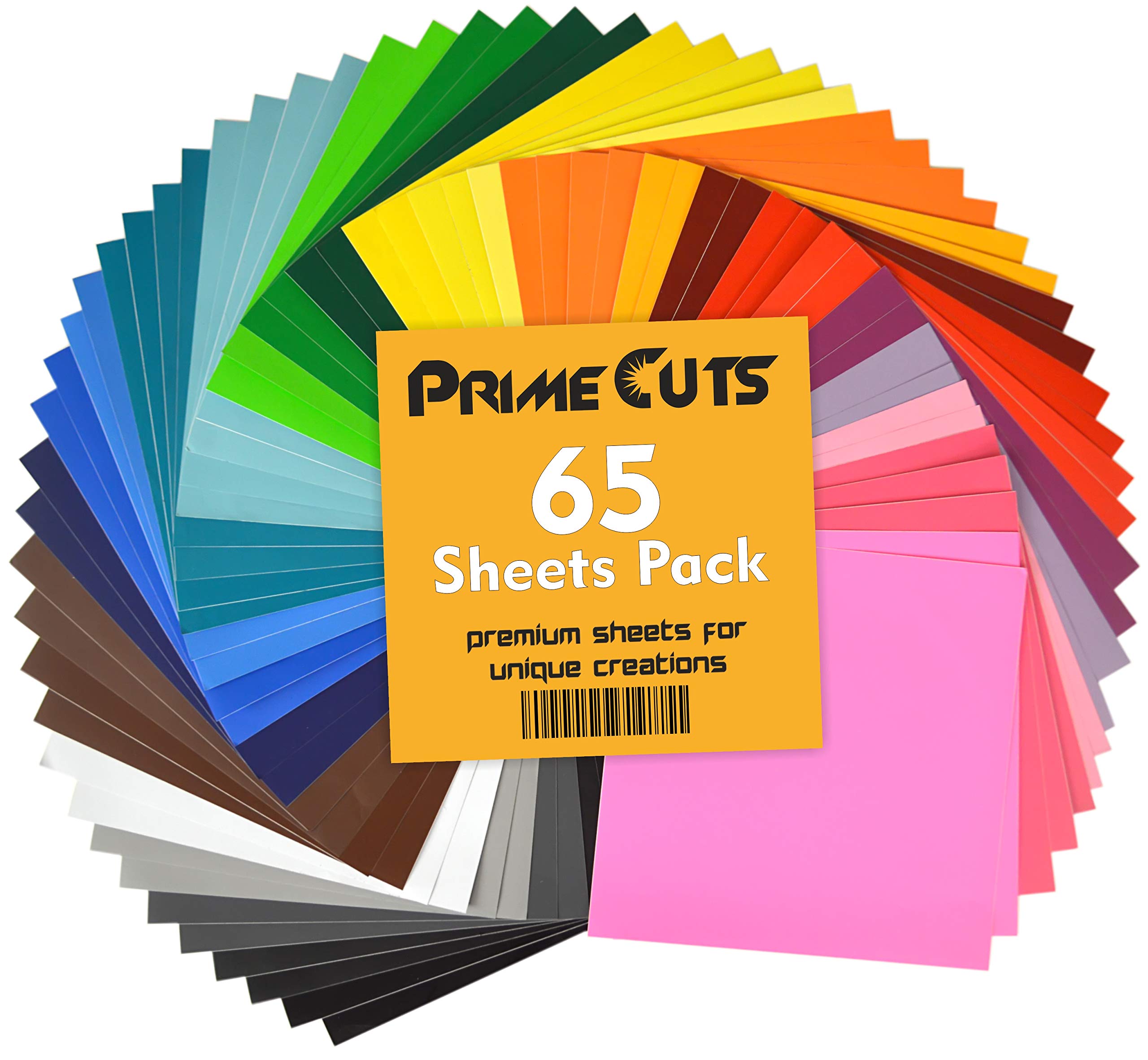 Permanent Adhesive Backed Vinyl Sheets by PrimeCuts USA 65 Vinyl