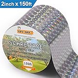 Bird Repellent and Deterrent Reflective Scare Tape &ndash; Double Sided Reflective Tape Keeps All Birds Away from Your Property &ndash; Effective for Woodpeckers, Pigeons, Grackles and More (150 Ft.)