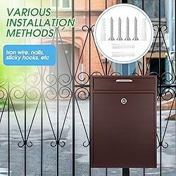 Yaocom Locking Mailbox with Key for Outdoor 16.2 x