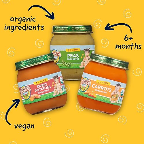 Earth's Best Organic Baby Food Jars, Stage Vegetable Puree for