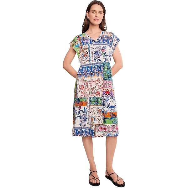johnny was nya tiered knit dress Johnny Was Nya Tiered Knit Dress in Black Floral Embroidery SMALL