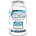 Magnesium Bisglycinate/Glycinate Supplement. 200mg of Chelated Elemental Magnesium. 260 Vegan Capsules (260-Day Supply)