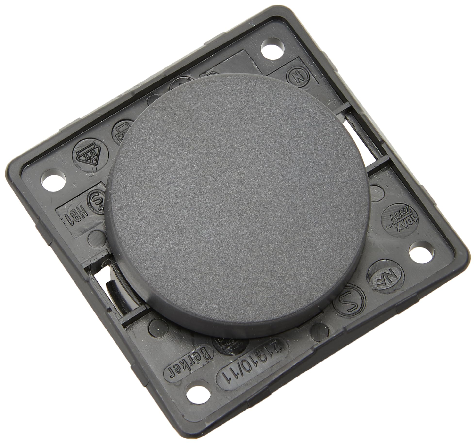 Berker Integro 16 AX 250 V Toggle Switch Flow/Pure Anthracite Matt