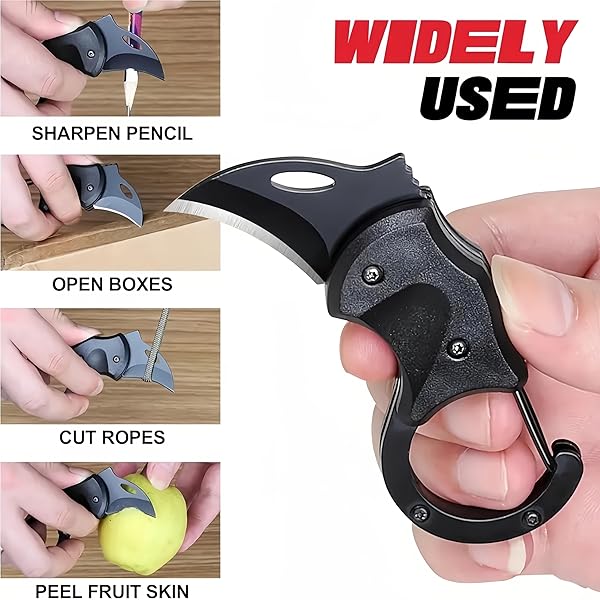 3 PACK SMALL POCKET KNIFE – FATHER’S DAY GIFTS FOR MEN, DAD, HUSBAND | 1.43 INCH BLADE EDC MULTI-TOOL FOR CAMPING, HIKING, FISHING, BBQ & DAILY USE | COMPACT, PORTABLE WITH KEYCHAIN CLIP