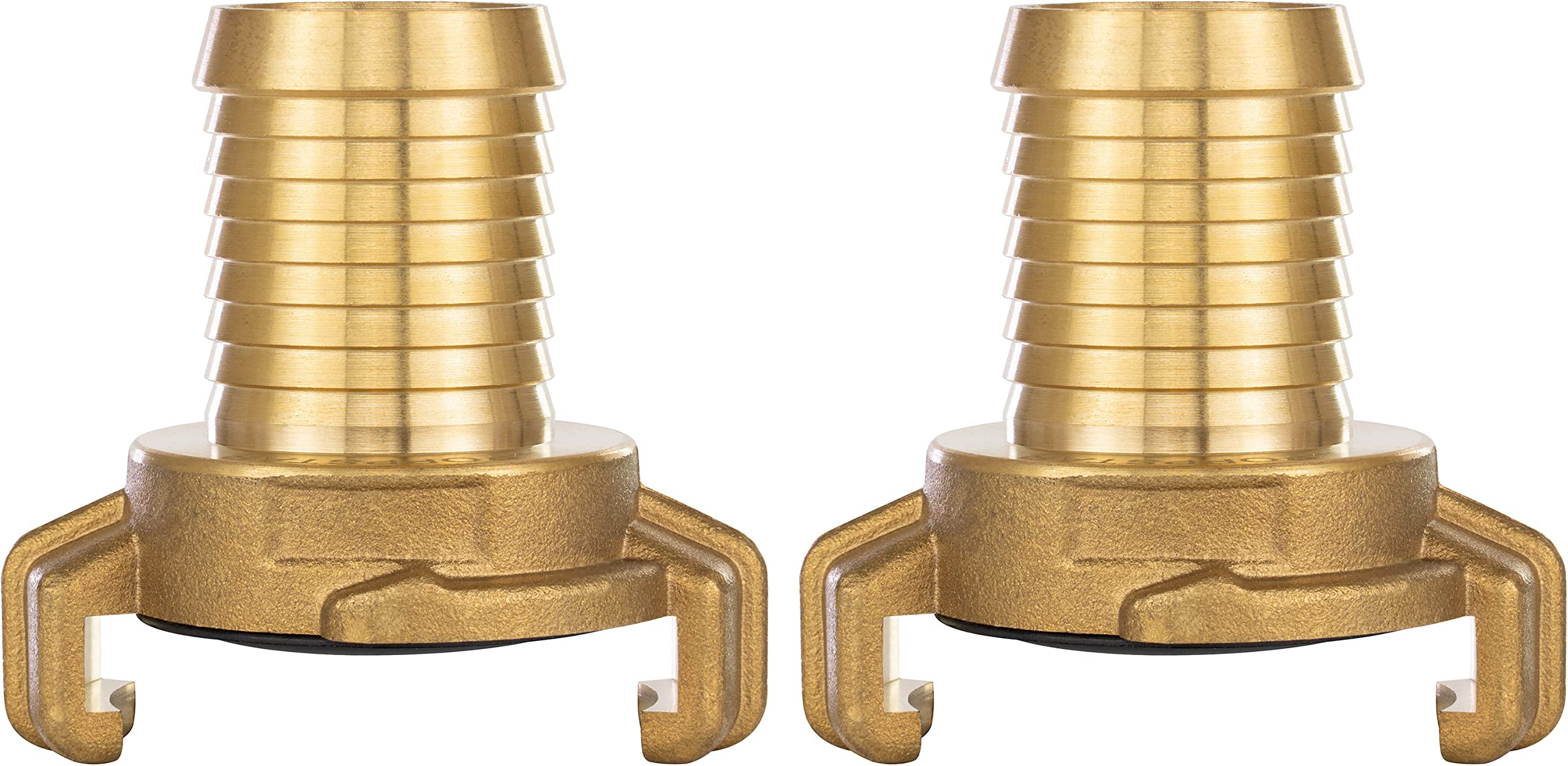 Poppstar Set of 2 Brass Quick Coupling 1 inch Grommet (Connector to 1 inch Hose Grommet), for 25 mm Hose Inner Diameter — image 1