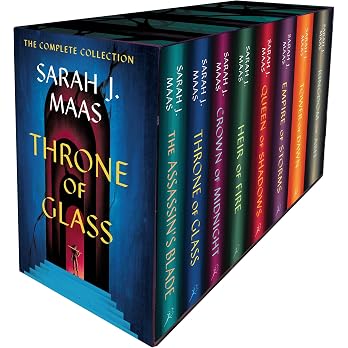 Throne of Glass eight-book hardcover box set by Sarah J. Maas