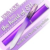 GLADZY 3D Czech Glass Nail File with Case &ndash; Crystal Nail File for Natural Nails, Double Sided Etched Surface, Comfort 3D Grip Handle, Professional Manicure Tool, Ethically Made in EU