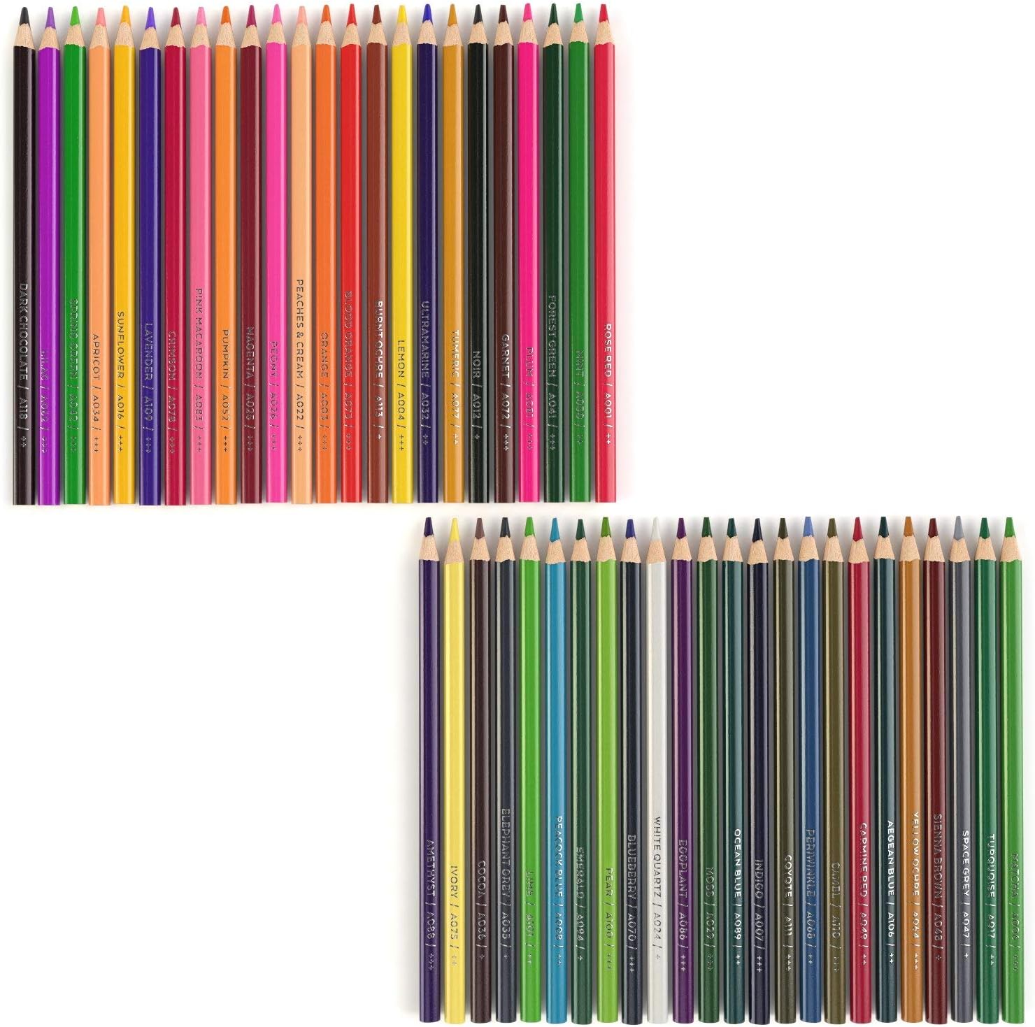 Arteza Colored Pencils, 48 Colors, Soft, Highly-Pigmented, Wax-Based Core Pencil Crayons, Art Supplies for Adults & Kids: Office Products