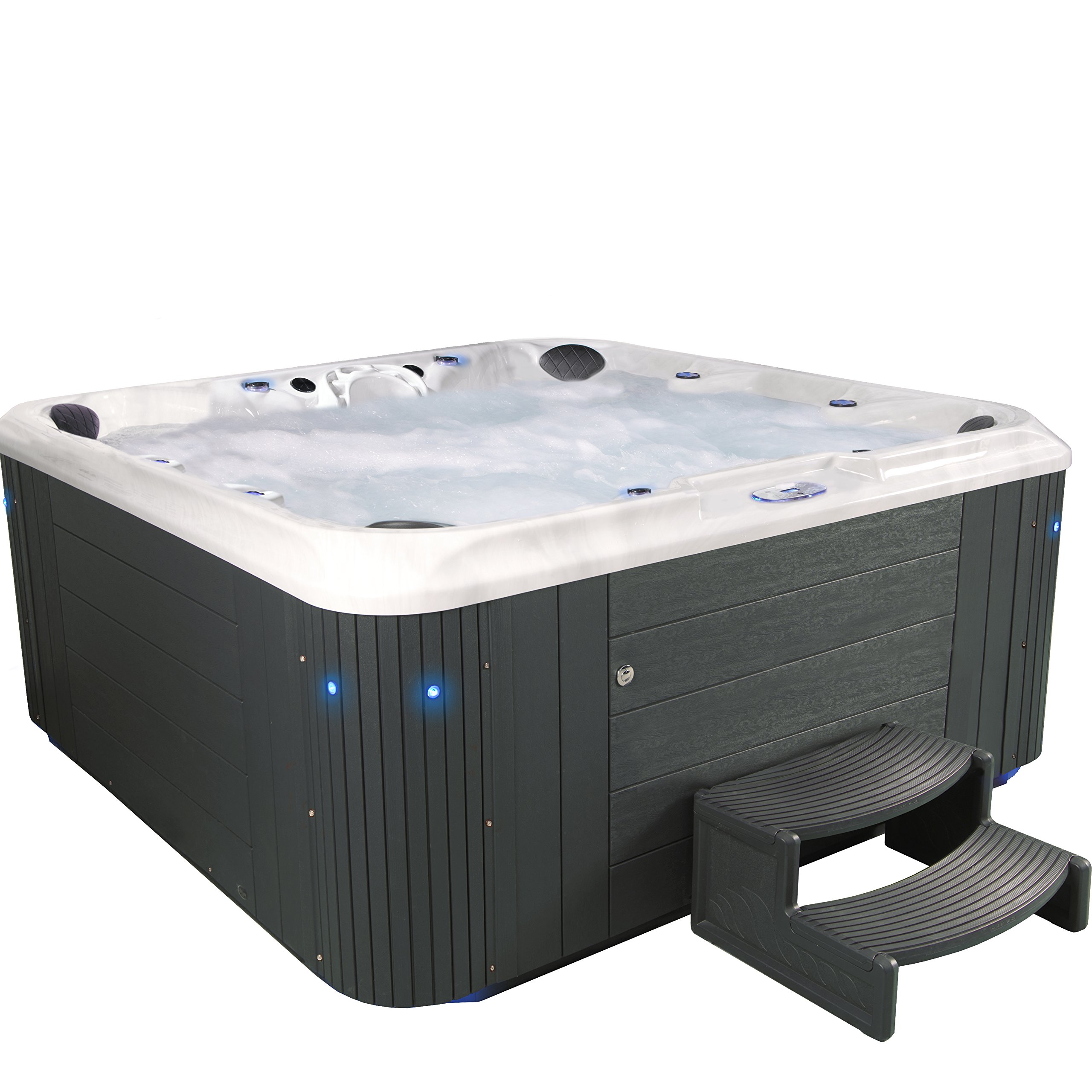 Essential Hot Tubs 11Jet 2020 Integrity Hot Tub Seats 45 Gray Granite
