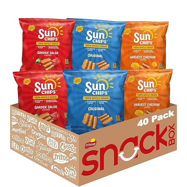 SUNCHIPS 100% WHOLE GRAIN CHIPS, VARIETY PACK, 1...