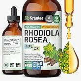 BIO KRAUTER Rhodiola Supplement Liquid - Pure Rhodiola Rosea Tincture for Calmness Support - Alcohol & Sugar Free Extract - 4 Fl.Oz.