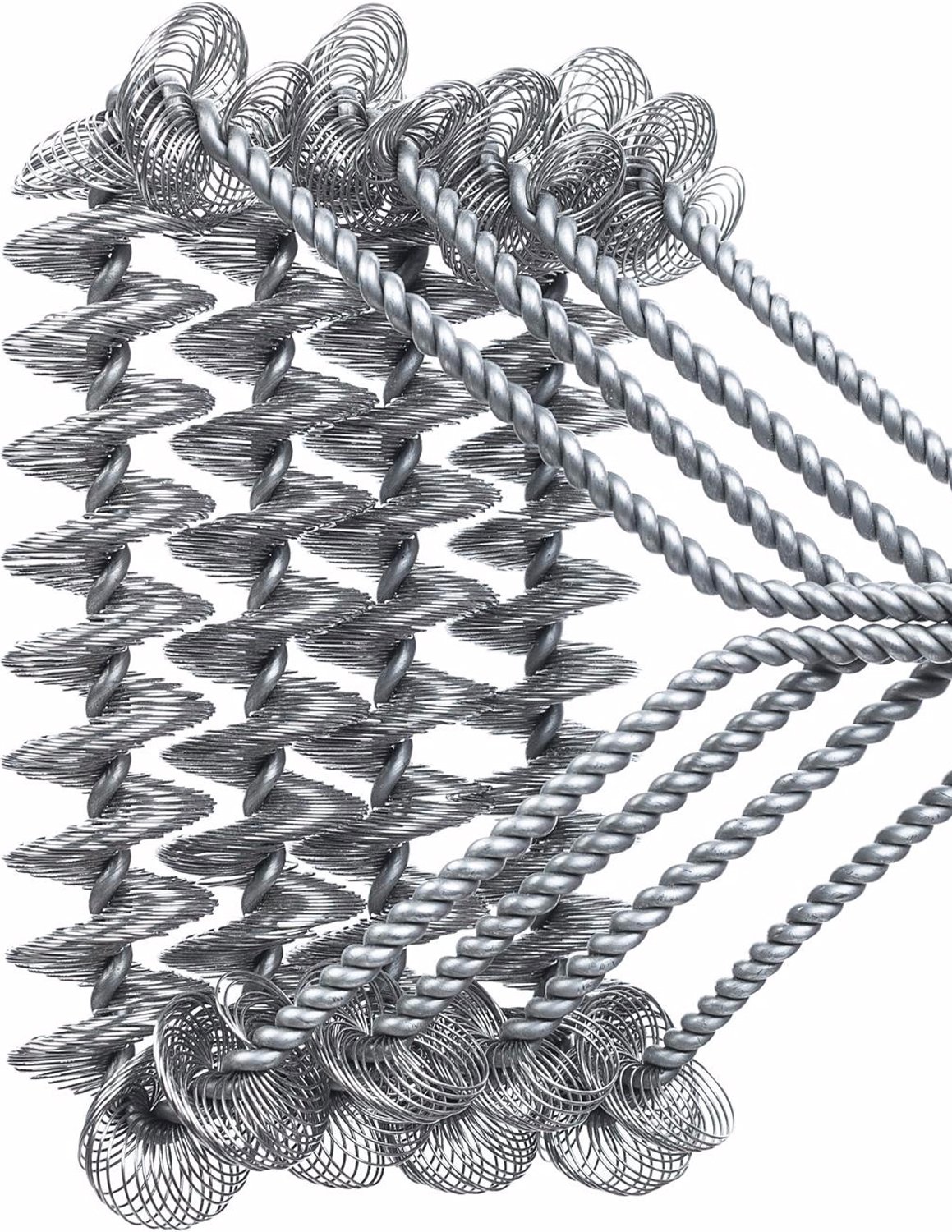 Tadge Goods Bristle Free BBQ Grill Brush Scraper Tool – Premium Stainless Steel Barbecue Grilling Accessories for Ultimate Grate Cleaning – Great on Weber, Napolean Grills, 4 Coil