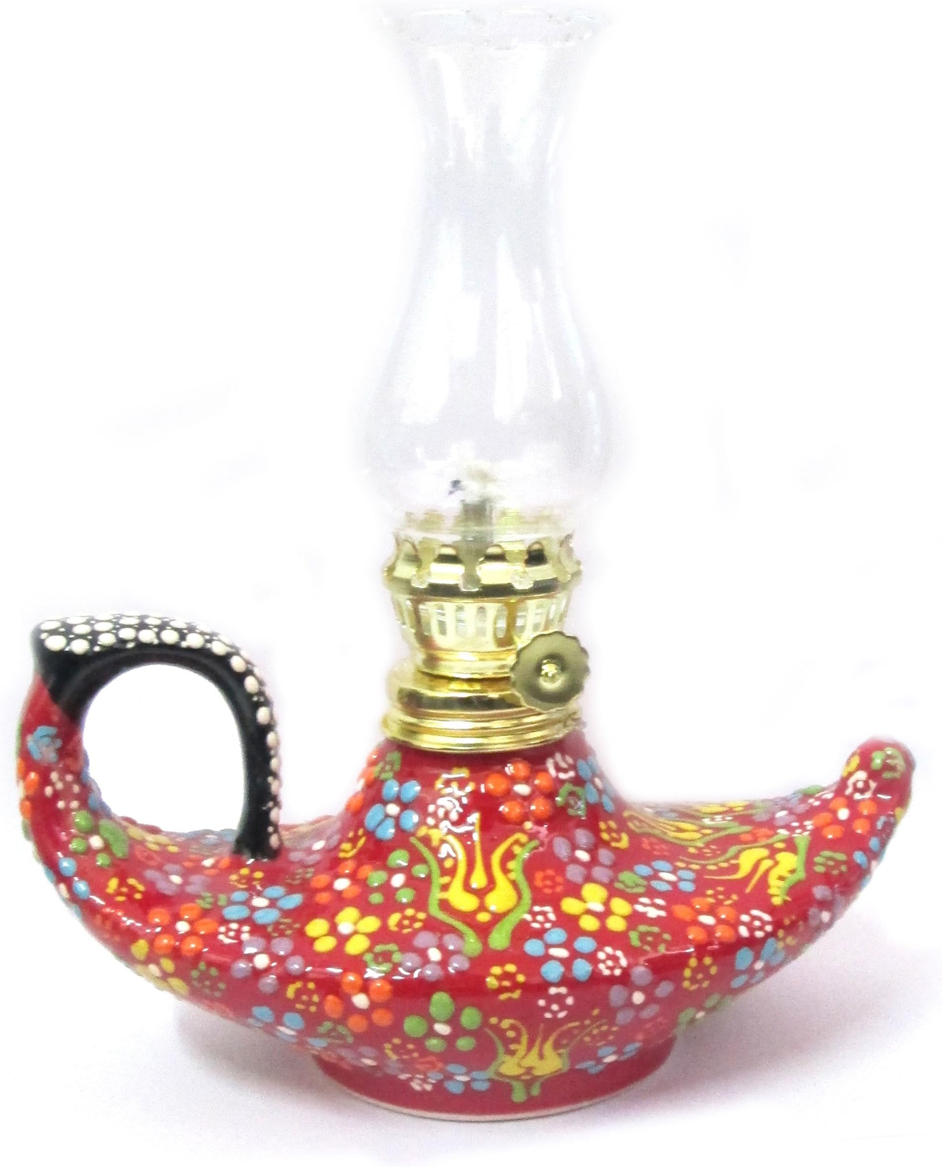 Turkceramics Ceramic Turkish Relief Lamp (17 cm x 11 cm x 8 cm, OMTRLS-1)