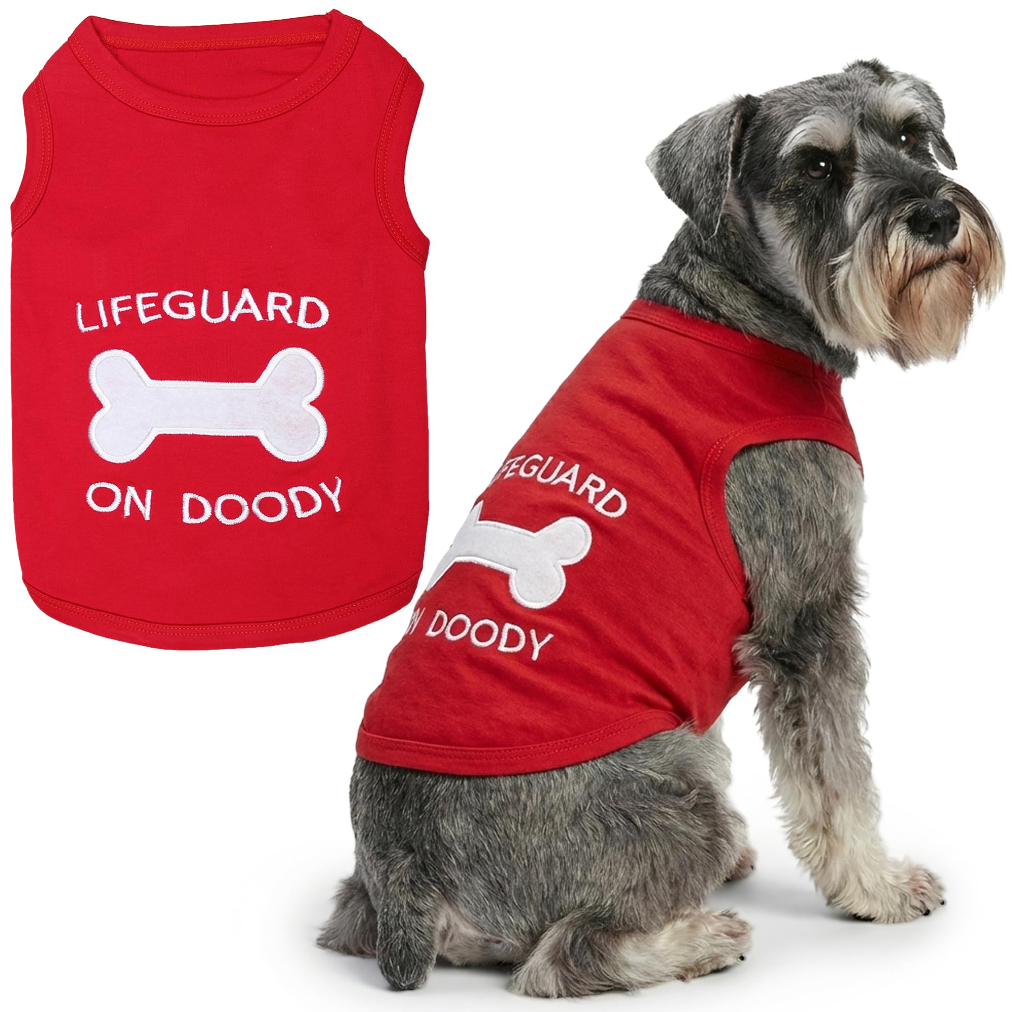 Parisian Pet Lifeguard on Doody Dog T-Shirt, XX-Large