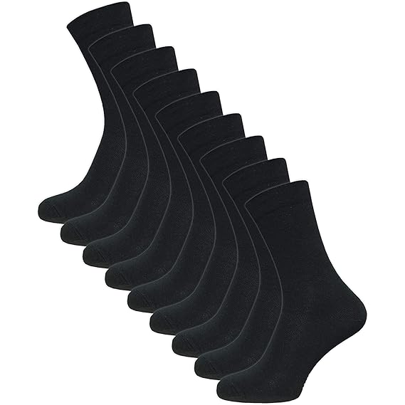 9 Paar Damen & Herren Socken ohne Gummi - venenfreundlich - ohne drückende Naht - Komfortbund