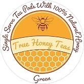 True Honey Green Tea Pods - Honey Crystals Blended in Every Tea Pod, Supports Heart Health, Excellent Antioxidants, All Natural, Organic, Herbal &amp; Caffeine-Free, 22 Green Tea Pods