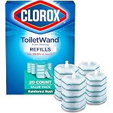 Clorox ToiletWand Toilet Cleaner Refills, Toilet brush, Rainforest Rush, 20 Count